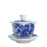 Chinese Gaiwan with 'Landscape Painting' for Gong Fu Tea 200ml